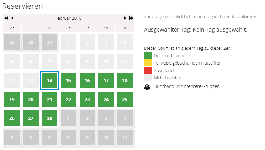 frontend einzelansicht kalender