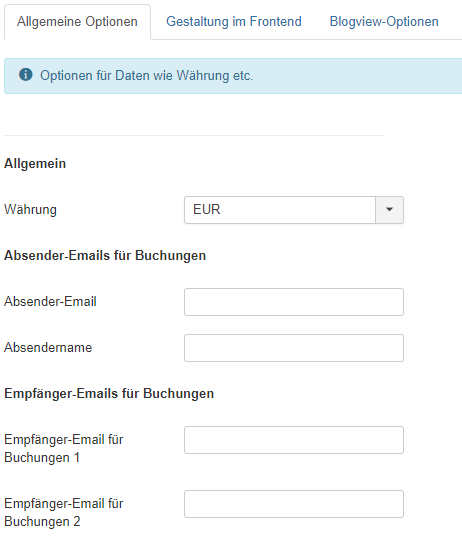 optionen allgemein